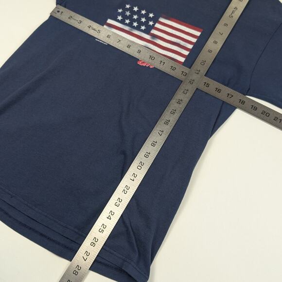 Vintage Dare to Resist Drugs and Violence American Flag 90s Shirt Size Medium - Picture 6 of 6